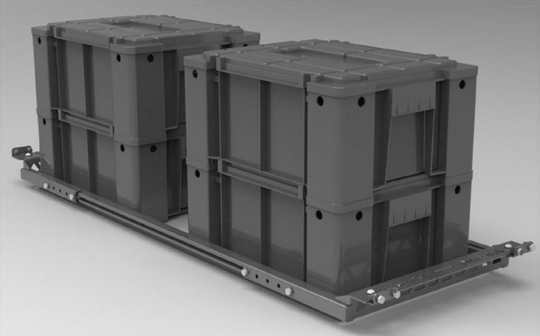 kup Półka wysuwana Alu-Cab na dwa pojemniki 1420x492x97 mm